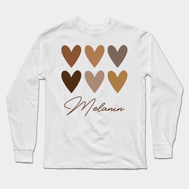 melanin Long Sleeve T-Shirt by WOAT